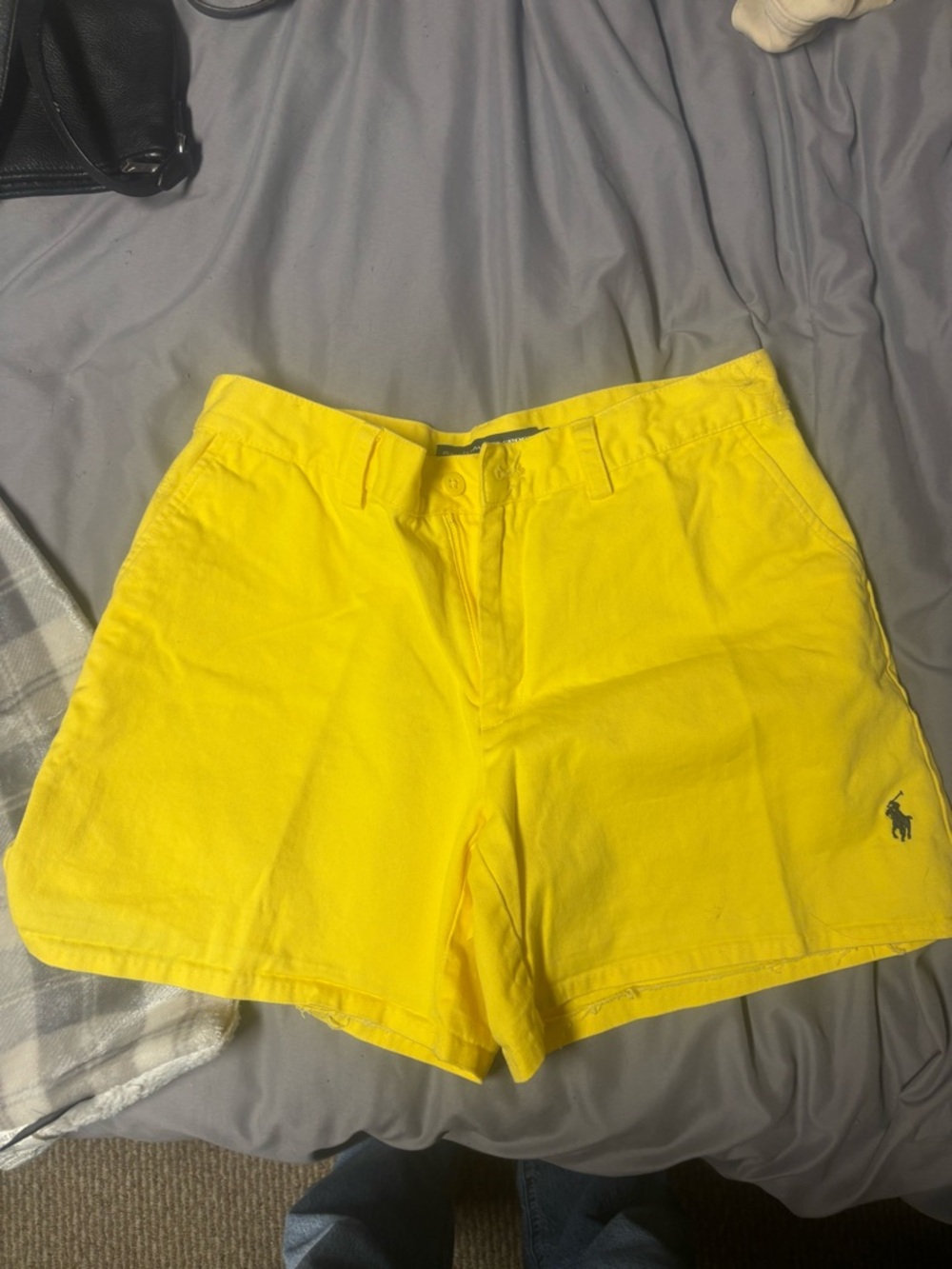 Ralph Lauren Yellow Cotton Chino Bermuda Shorts